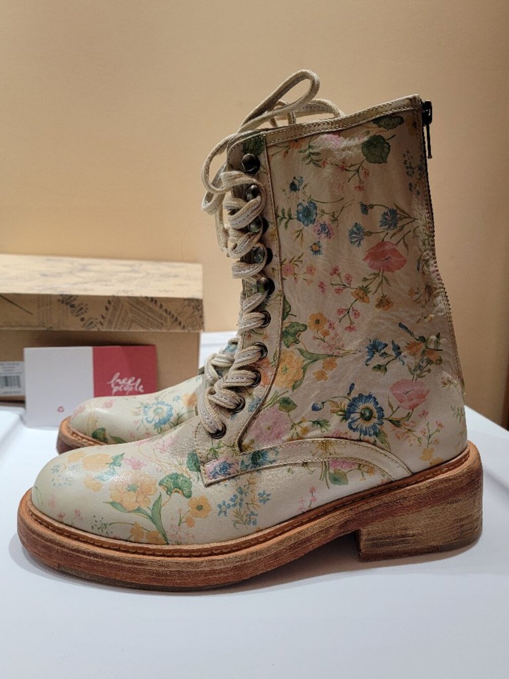 Free People Santa Fe Leather Bootie, FLORAL, Size 9US/39EU, NWT - Picture 4 of 16